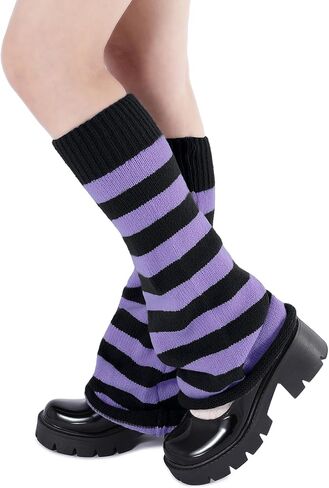 Komorebi Leg Warmers Y2K Kawaii Leg Warmers for Girl Women Cute Knitted Socks Y2K Harajuku Goth Accessories in Saudi Arabia