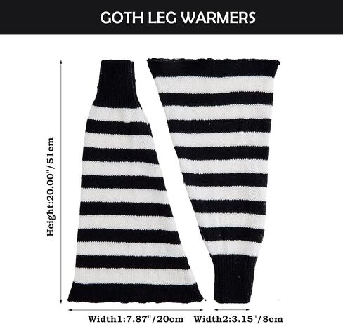 Komorebi Leg Warmers Y2K Kawaii Leg Warmers for Girl Women Cute Knitted Socks Y2K Harajuku Goth Accessories in Saudi Arabia