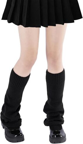 Komorebi الساق تدفئة y2k kawaii الساق تدفئة للفتاة النساء لطيف الجوارب الحياكة y2k harajuku goth ملحقات goth in Saudi Arabia
