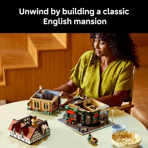 LEGO Icons Tudor Corner Building Set for Adults 18+ - DIY Miniature House Kit - Collectible Mini House Building Set for Men and Women - Crafting Gift for Adults - 10350 in Saudi Arabia