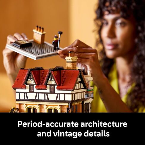 LEGO Icons Tudor Corner Building Set for Adults 18+ - DIY Miniature House Kit - Collectible Mini House Building Set for Men and Women - Crafting Gift for Adults - 10350 in Saudi Arabia