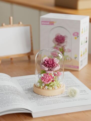 Epiphyllums Secret Mini Flower Building Pouchets مع غطاء الغبار مجموعة التجميع الإبداعي Bonsai Tree المثالي لألعاب مجموعة ديكور المنزل in Kuwait