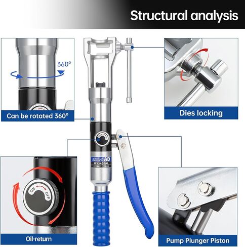 Hydraulic Flaring Tool Kit for 3/16 to 7/8 inch and Swaging Tools Soft HAVE Copper Tube Extrusion Type Water Gas Line Automotive Plumbing,Not for Brakeline Fuel Transmission Brake Line in Kuwait