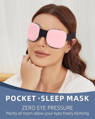 Sleep Mask for Men Women,Sleep Mask with Cpap for Side Sleeper,3D Intraocular Eye Mask Pressure-Free & 100% Blockout with Adjustable Strap Foldable Blind Fold for Flight, Travel, Nap with Box（Black） in Saudi Arabia