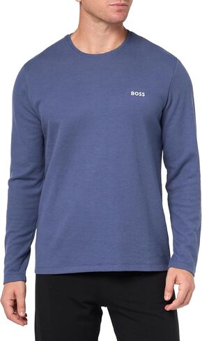BOSS Waffle Long Sleeve Shirt, Blue Corn, M in Saudi Arabia