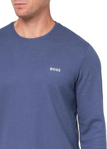 BOSS Waffle Long Sleeve Shirt, Blue Corn, M in Saudi Arabia