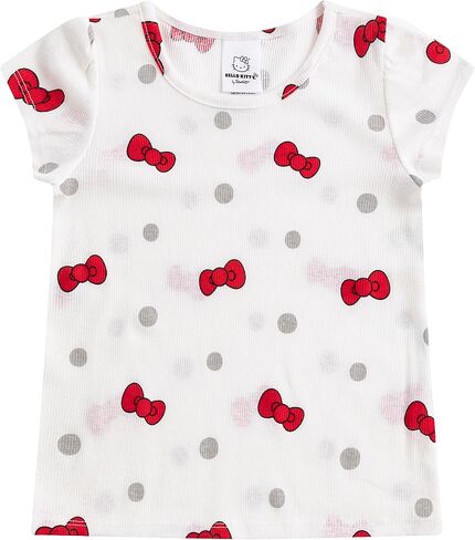 Hello Kitty Sanrio Girls Adjustable Jumper Denim Dress with Shirt Set for Toddler and Big Kids in Saudi Arabia