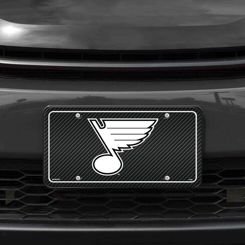 Rico Industries NHL Minnesota Wild Carbon Fiber Metal Auto Tag 8.5 بوصة × 11 بوصة - رائعة للشاحنة/السيارة/سيارات الدفع الرباعي in Kuwait