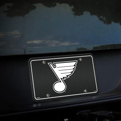 Rico Industries NHL Minnesota Wild Carbon Fiber Metal Auto Tag 8.5 بوصة × 11 بوصة - رائعة للشاحنة/السيارة/سيارات الدفع الرباعي in Kuwait