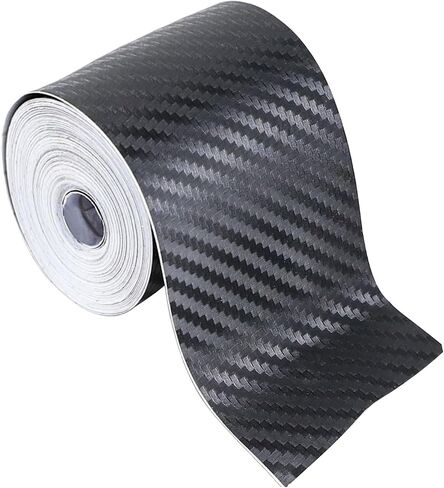 33 Ft × 4 in Automotive Pinstriping Tape, Carbon Fiber Wrap Pinstripe Tape for Car, PVC Trim Pinstripe Decals for Vehicle Door Side Body, Universal Car Decoration DIY Sticker (4 inch) in Kuwait