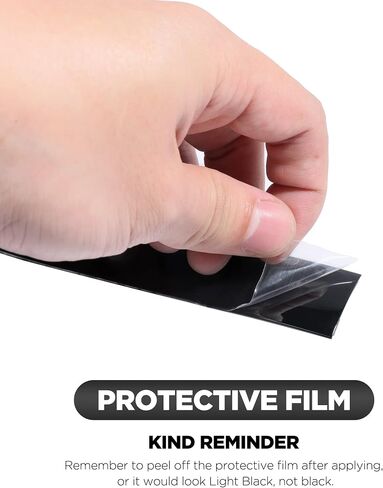 ESEWALAS 16Ft Self Adhesive PVC Car Decal Sticker,Automotive Edge Lip Protect Sticker,Car Exterior and Interior Molding Trim,Scratchproof Tape,Decorative Strip (1inch) in Saudi Arabia
