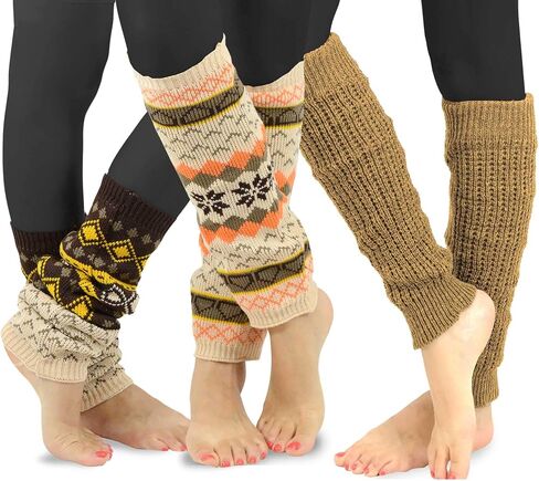 TeeHee Knee Leg Warmers, Extra Long Thigh High Leg Warmers, Boot Cuffs for Women Multipairs Gift for Her in Kuwait