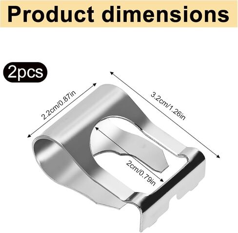 2pcs Windscreen Wiper Linkage Clips, Auto Windshield Wiper Motor Linkage Bushing Rods Arms Link Repair Clamps Kit in Saudi Arabia