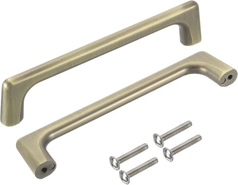 uxcell Cabinet Pulls, 6Pcs 5 Inch - Aluminum Alloy Drawer Handles, Furniture Kitchen Hardware Handle for Door Wardrobe Cupboard Vanity (Bronze) in Saudi Arabia