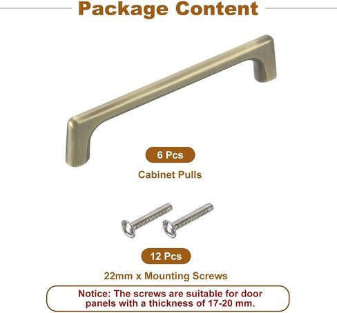 uxcell Cabinet Pulls, 6Pcs 5 Inch - Aluminum Alloy Drawer Handles, Furniture Kitchen Hardware Handle for Door Wardrobe Cupboard Vanity (Bronze) in Saudi Arabia