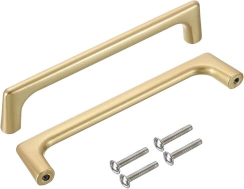 uxcell Cabinet Pulls, 10Pcs 5 Inch - Aluminum Alloy Drawer Handles, Furniture Kitchen Hardware Handle for Door Wardrobe Cupboard Vanity (Pearl Gold) in Saudi Arabia