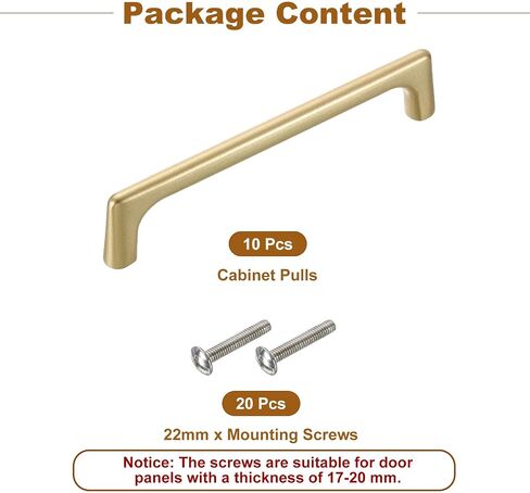 uxcell Cabinet Pulls, 10Pcs 5 Inch - Aluminum Alloy Drawer Handles, Furniture Kitchen Hardware Handle for Door Wardrobe Cupboard Vanity (Pearl Gold) in Saudi Arabia