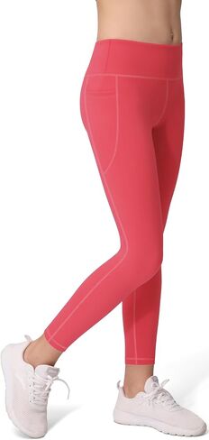 AENLLEY Girls Activewear Leggings with 2 Pockets - Kids Dance Workout Yoga Pants for Athletic Pack of 3 in Kuwait