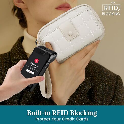 محافظ المعصم Befen للنساء ، محفظة منظم الهاتف مبطن ، حامل بطاقة الائتمان من النايلون مع حظر RFID مدمج في محفظة in Saudi Arabia