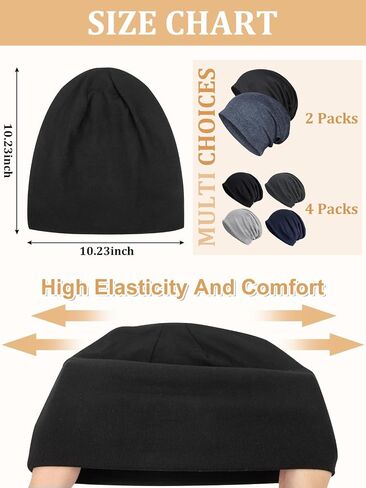 Senker Fashion Cotton Hats Beanie Hats ، أغطية رأس كيميائية للنساء للنساء لينة خفيفة الوزن سقف جمجمة CAP مرنة CAP in Saudi Arabia