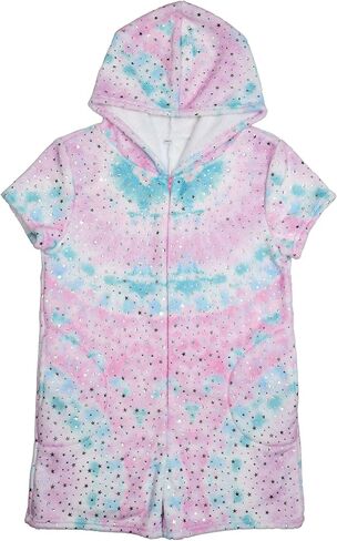 Iscream Big Girls Silky Soft Plush Romper Onesie - Pastel Dreams Collection in Saudi Arabia