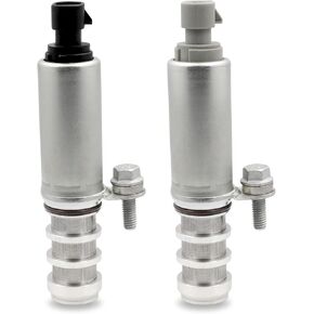 VVT Intake & Exhaust Camshaft Position Actuator Solenoid Valve Kit, Compatible with Captiva Sport Cobalt Equinox HHR Malibu Orlando Regal Sky Solstice Terrain Verano Vue, Replace# 12655420 12655421