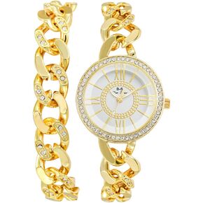Cdybox Lady Diamond Watch Chain Link Link Watch Pracelet Model Quartz Wirstwatch Bracelet Jewelry