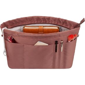 Vercord Purse Insert Organizers for Tote Handbag Bag in Bag with Zipper Liner Bag Organizer for Women 14 pockets