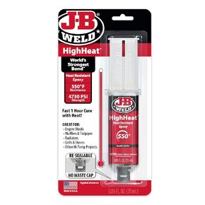 J-B Weld High Heat Syringe, Dark Grey - 25ml 2 Pack