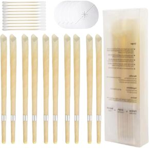 Home Ear Cleansing Tool Set, 10-Set Ear Wax Remover Tool,with a Cotton Swabs Storage Box