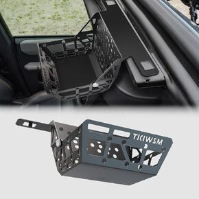 Car Rack Rack Cargo متوافق مع Ford Bronco 2021-2025 لوحة تخزين منظمات عامة ، مميزة للسيارة من المنغنيز الصلب سلة تخزين سلة التسييل