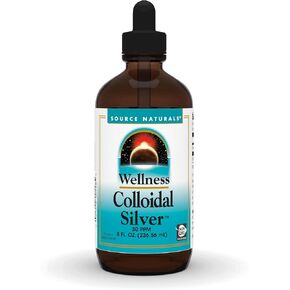 Source Naturals Wellness Colloidal Silver 30 ppm, Supports Physical Well Being* - 8 Fluid oz