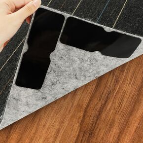 Rug Non Slip Grippers,Strong Adhesive Grippers for Rug Pads,Rug Tape no Damage for All Floors Including Hardwoods,Reusable & Washable Double Sided Carpet Tape Pads,Keep Your Rug Safe in Place,8Pcs