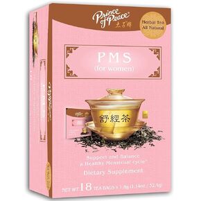 Prince of Peace PMS Tea, 2 Pack - 18 Tea Bags Each – Herbal Tea for Menstrual Cycles – Relief from PMS Bloating & Cramping – Hormone Balance for Women – Prince of Peace – PMS Tea