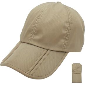 Men Women Outdoor Rain Sun Waterproof Quick-Drying Long Brim Collapsible Portable Hat