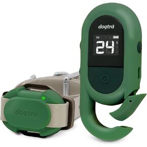Dogtra CUE طوق إلكتروني أنيق سهل الاستخدام مع اهتزاز مقاوم للماء وقابل لإعادة الشحن، طوق تدريب عن بعد للكلاب الصغيرة والمتوسطة والكبيرة (الجيل الأول)