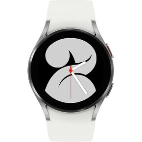 ساعة Samsung Galaxy Watch 4 40 مم مع تعقب شاشة ECG للياقة البدنية التي تدير دورات النوم GPS Detection Lte US ، Silver (متجدد)