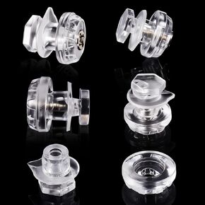 3 Pairs Universal Anti Fog Insert Pin for Motorcycle Helmet Pinlock Pins Insert for Helmet Lenses, Applicable When the Lens Aperture Is ≥ 0.4 mm, Three Component Pin