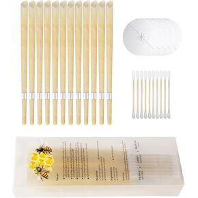 Portable Earpick Earwax Cleaning Tool Set with Cotton Swab (10 Pieces) Ear Wax Remover for Adults