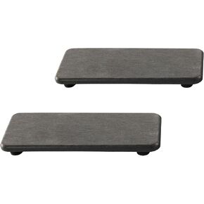 2 PCS Bathroom Vanity Trays(6.3" * 3.15"), Diatomite Coasters, Kitchen Sink Soap Dish, Water Absorbing Stone Used for Hand Soap & Plants & Cosmetic Bottles in The Modern Home