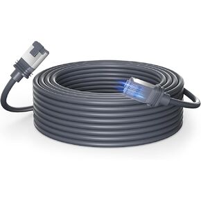 16.5ft/5m Starlink Gen 3 كابل ، قمر صناعي مقاوم للماء V3 Ethernet كابل للأقمار الصناعية المستطيلة ، سلك امتداد خارجي متين للتواصل العالي السرعة