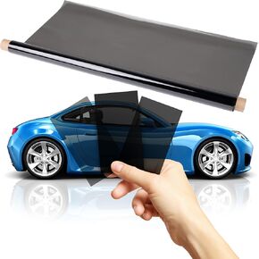 TRUE LINE Automotive 2ply Window Tint Film - Nano Carbon Car Tint Roll, 99% UV Resistant, Blackout Sun Shade Roll (35% 38'' Wide 10' Long)
