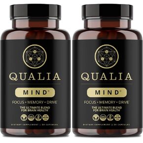 QUALIA MIND | The Ultimate Blend For Brain Health* | Doctor-Formulated Nootropic To Fuel Focus & Concentration* | Supports Long Term Brain Health| Maintain Drive & Productivity | 2 Week Supply