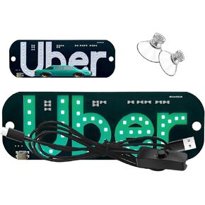 Light for Car,Light Signs for Car, Green Taxi Sign Windshield, USB Type-C Touch Dimmer Control, Suction Cup Mount, Suitable for All Cars