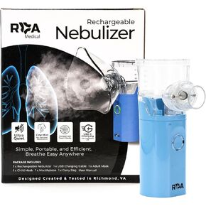 Portable Nebulizer, Rechargeable Nebulizer for Adults and Kids, Perfect for Home and Travel Use, Quiet & Efficient, Medicinal Non-Ventilatory Nebulizer (Atomizer)