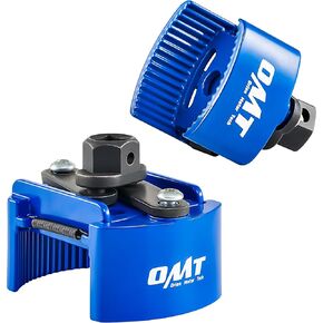 Orion Motor Tech 2 PC. مفتاح تصفية الزيت القابل للتعديل ، 60-80 مم و 80-105 مم ، 1/2 "و 22 ملم أداة إزالة مرشح الزيت العالمي.
