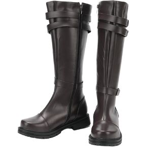 Mens Tall Boots Renaissance Vintage Pirate Boots Medieval Cosplay Halloween Viking Riding Shoes