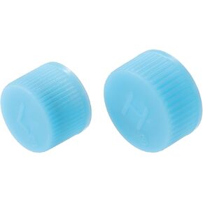 2pcs أغطية صمام استبدال الأزرق لتكييف هواء السيارة ، وتجاوزات نظام الشحن R134A R134A
