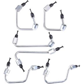 6pcs خطوط حقن الوقود خط تغذية حاقن الوقود محرك متوافق مع دودج كامينز ديزل 6.7L 2007-2018 خط الوقود الحاقن الكامل مجموعة استبدال 4935976 4935974 4935982 4935981