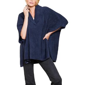 Barefoot Dreams Women's CozyChic Shawl Collar Poncho